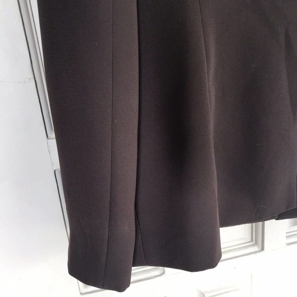 Jones Studio Blazer Chocolate Brown Sz10 Open Front Long Sleeves Lined NWOT - Picture 4 of 12